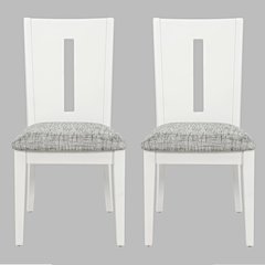 Urban Icon Contemporary Slotback Upholstered Dining Chair (Set of 2)