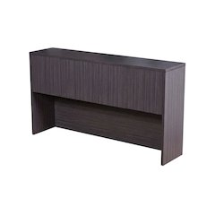 66-Inch Driftwood Hutch with Four Doors and Storage Space