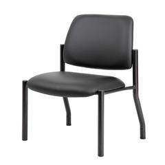 Boss Antimicrobial Armless Guest Chair, 400 lb. weight capacity