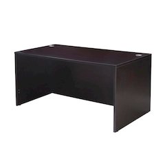 Mocha Office Desk With Spacious Work Surface And Elegant Finish