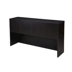 Mocha 66-Inch Four-Door Hutch with Ample Storage and Elegant Finish