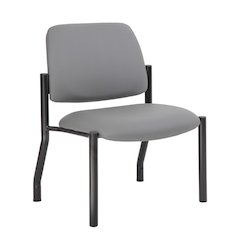 Boss Antimicrobial Armless Guest Chair, 400 lb. weight capacity