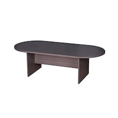 Boss 95W X 43D Race Track Conference Table, Driftwood