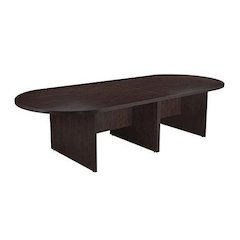 Boss 10Ft Race Track Conference Table - Mahogany