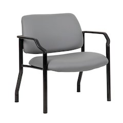 Boss Antimicrobial Guest Chair, 300 lb. weight capacity