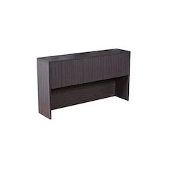 Driftwood Hutch with Doors for Storage and Organization, Durable Finish