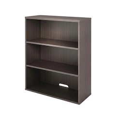 Driftwood Open Hutch with Spacious Shelves and Elegant Finish