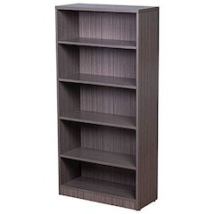 Boss Bookcase, 31W X14D X 65.5H Driftwood