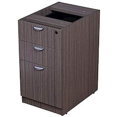 Boss Deluxe Pedestal-Full, Box/Box/File, 15.5W*22D, Driftwood