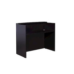 Glazed Reception Desk, 48Wx26Dx41.5H Mocha