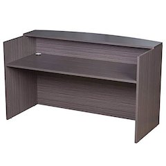 Boss Reception Desk, 71W X 30/36D X 42H, Driftwood