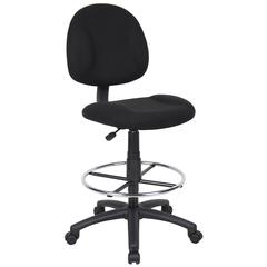 Boss Drafting Stool (B315-Bk) W/Footring
