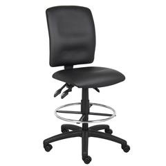 Boss Multi-Function LeatherPlus Drafting Stool