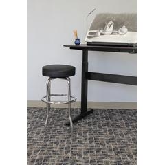 29" Chrome/Black Stool