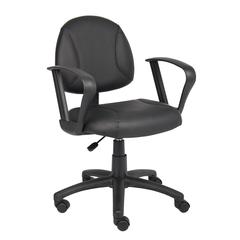 Boss Black Posture Chair W/ Loop Arms
