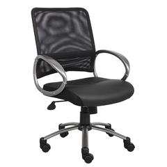 Boss Mesh Back W/ Pewter Finish Task Chair