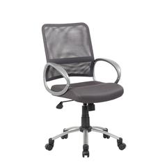 Boss Mesh Back W/ Pewter Finish Task Chair