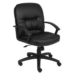 Boss Mid Back LeatherPlus Chair