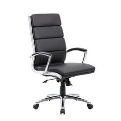 Boss Executive CaressoftPlus™ Chair with Metal Chrome Finish