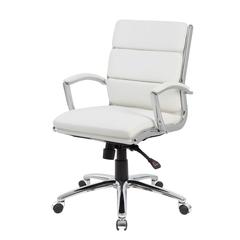 Boss Executive CaressoftPlus™ Chair with Metal Chrome Finish - Mid Back