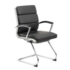 Boss Executive CaressoftPlus™ Chair with Metal Chrome Finish - Guest Chair