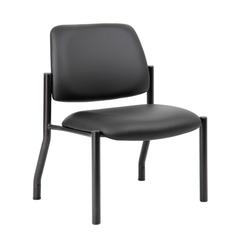 Boss Antimicrobial Armless Guest Chair, 300 lb. weight capacity