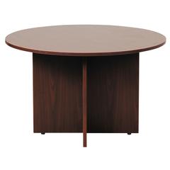 Boss 42" Round Table, Mahogany
