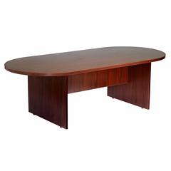 Boss 71W X 35D Race Track Conference Table, Mahogany