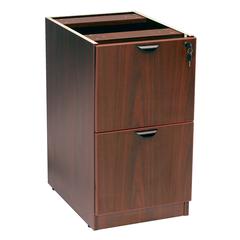 Boss Full Pedestal File/File, Mahogany
