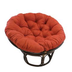 Rattan 42-Inch Papasan Chair with Micro Suede Cushion