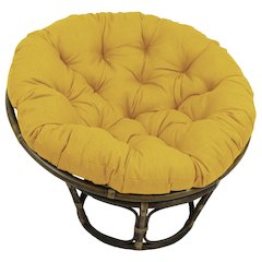 Bali 42-inch Outdoor Spun Poly Fabric Rattan Papasan Chair