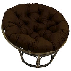 Bali 42-inch Outdoor Spun Poly Fabric Rattan Papasan Chair
