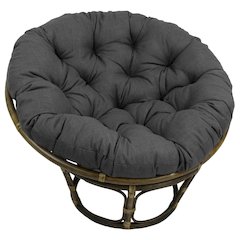Bali 42-inch Outdoor Spun Poly Fabric Rattan Papasan Chair