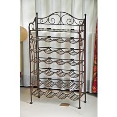 Iron 24-Bottle Wine Rack