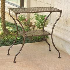 Mandalay Iron Rectangular 2 Tier Table