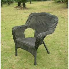 Camelback Resin Wicker Patio Chair