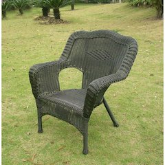 Camelback Resin Wicker Patio Chairs (Set of 2)