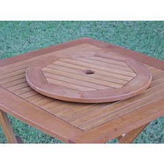 Royal Tahiti Outdoor 20" Round Lazy Susan with Umbrella Hole