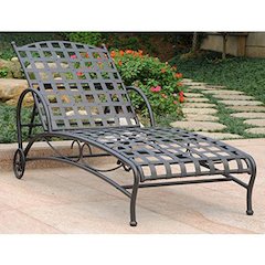 Santa Fe Nailhead Single Multi Position Chaise Lounge