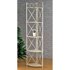 Iron 5-Tier Corner Shelf
