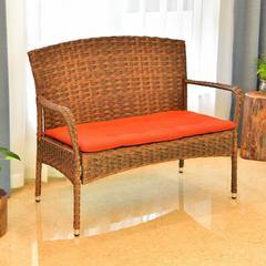 Majorca Resin Pandan Steel Loveseat with Cushions
