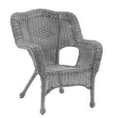 Camelback Resin Wicker Patio Chair