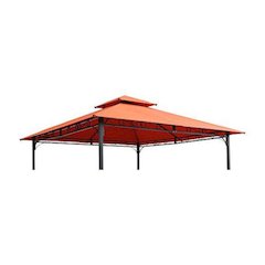Replacement Canopy, Orange Polyester Fabric, 10 ft. Vented Gazebo Top
