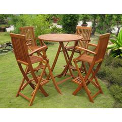 Seville Set of 5 Bar Height Table Group