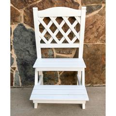 Royal Fiji Acacia 2-Tier Trelis Plant Stand