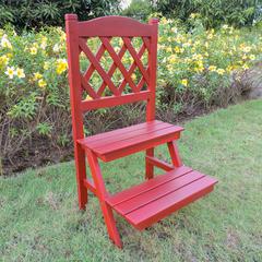Royal Fiji Acacia 2-Tier Trelis Plant Stand