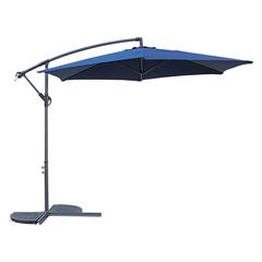 St. Kitts 10 Foot Cantilever Crank Umbrella, Navy