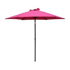 St. Kitts Aluminum Tilt and Crank 8-foot Outdoor Umbrella, Bery Berry