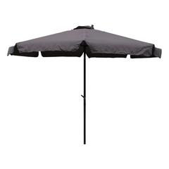 St. Kitts Aluminum Tilt and Crank 10-foot Outdoor Umbrella, Grey