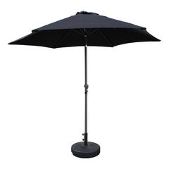 St. Kitts Aluminum 9-foot Patio Umbrella, Black
